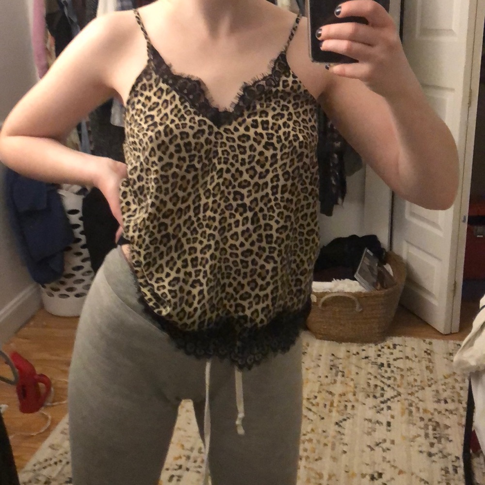 Leopard print camisole